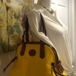 DOONEY and BOURKE yellow zipped shopper